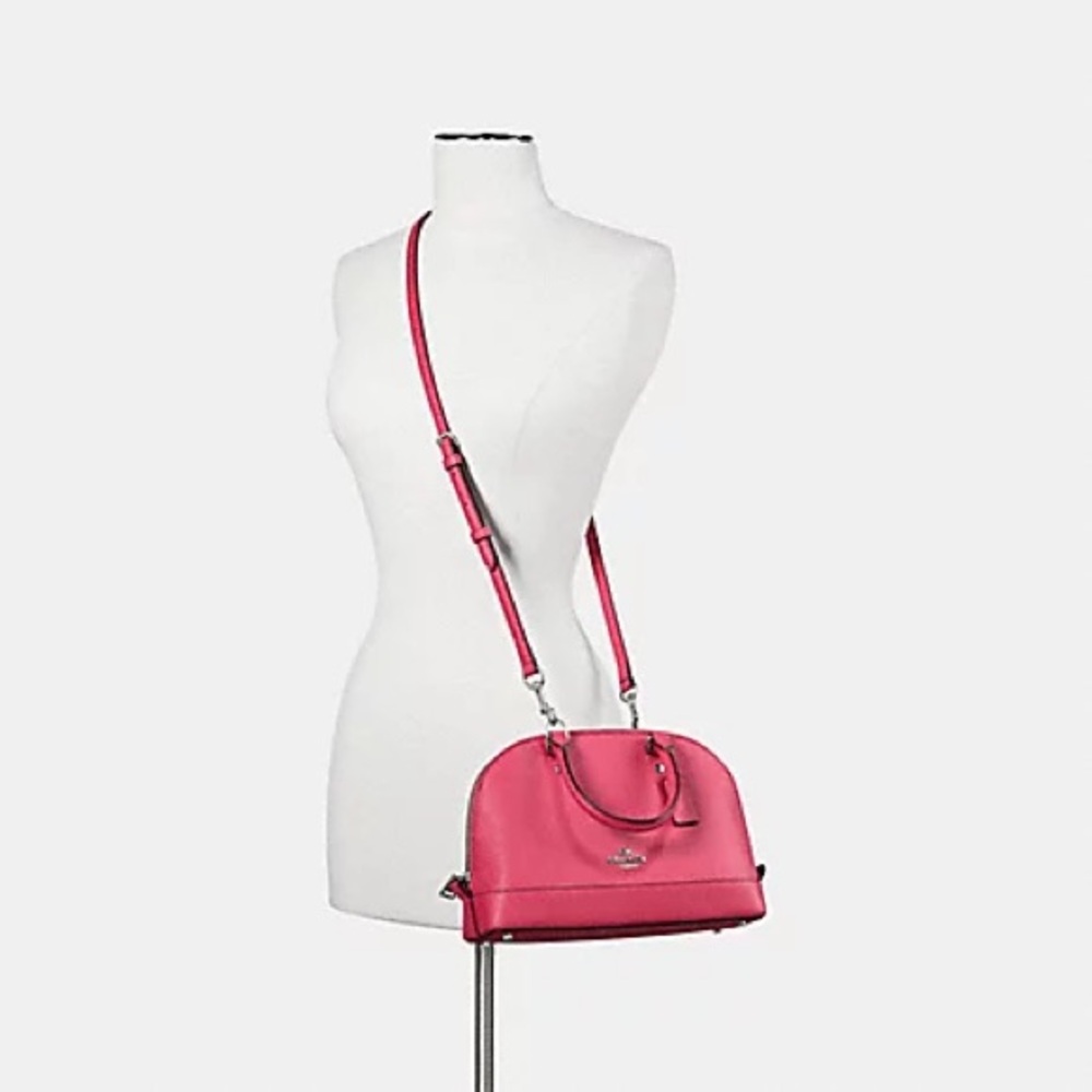 NWT！2PCS COACH SIERRA SATCHEL IN GEOMETRIC COLORBLOCK CROSSGRAIN LEATHER（F57499） - Picture 11 of 11